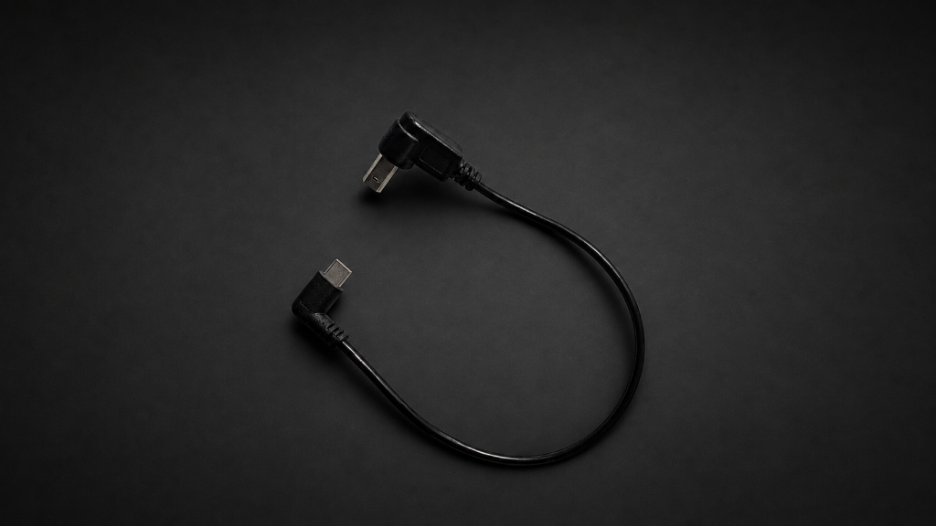 Right-Angle USB-C to USB-B 90 degree data cables for Kemper Player